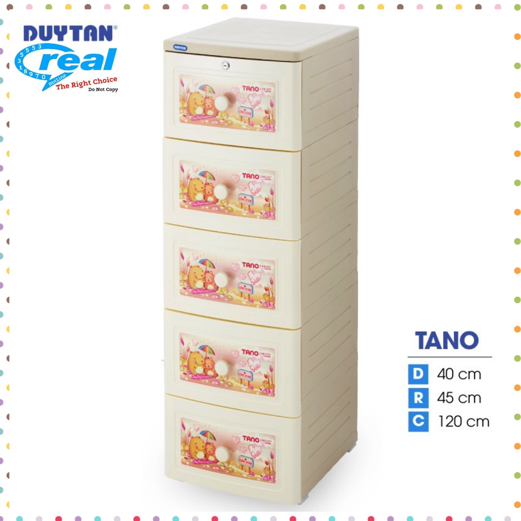 Tủ nhựa duy tân TANO 5 Ngăn