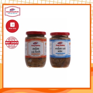 Combo 1 Hũ Mắm Cá Linh 400g + 1 Hũ Mắm Cá Sặc 400g Sông Hương Foods - Nấu lẩu mắm , chưng trứng , chưng thịt