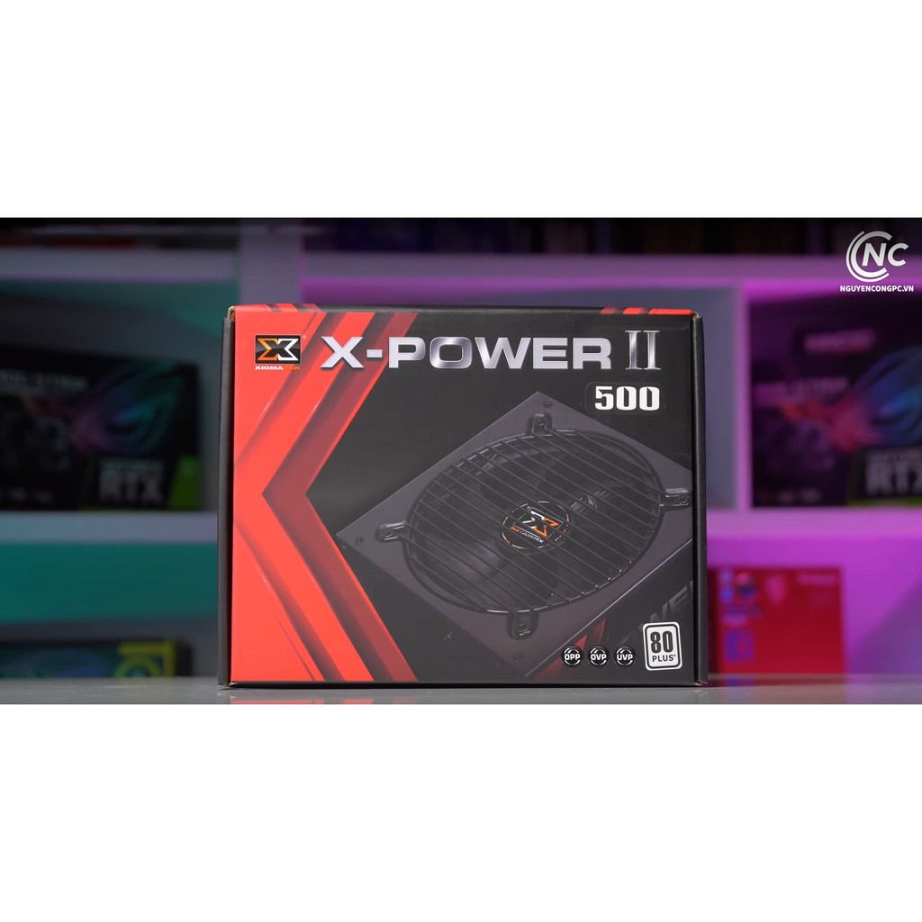 XIGMATEK X-POWER II 500 (EN41831) - 80PLUS WHITE, Sản phẩm lý tưởng cho hệ thống GAME-NET BH 36 tháng.