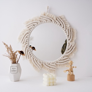 Gương treo tường trang trí macrame