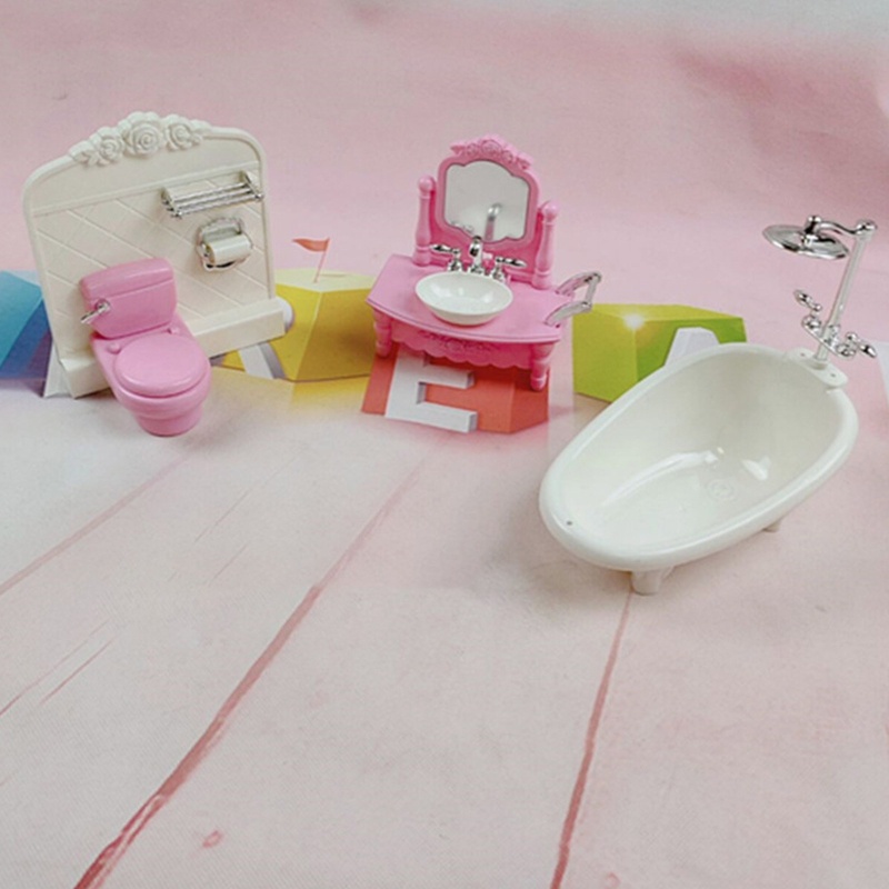 Mô Hình Toilet Mini Trang Trí Nhà Búp Bê