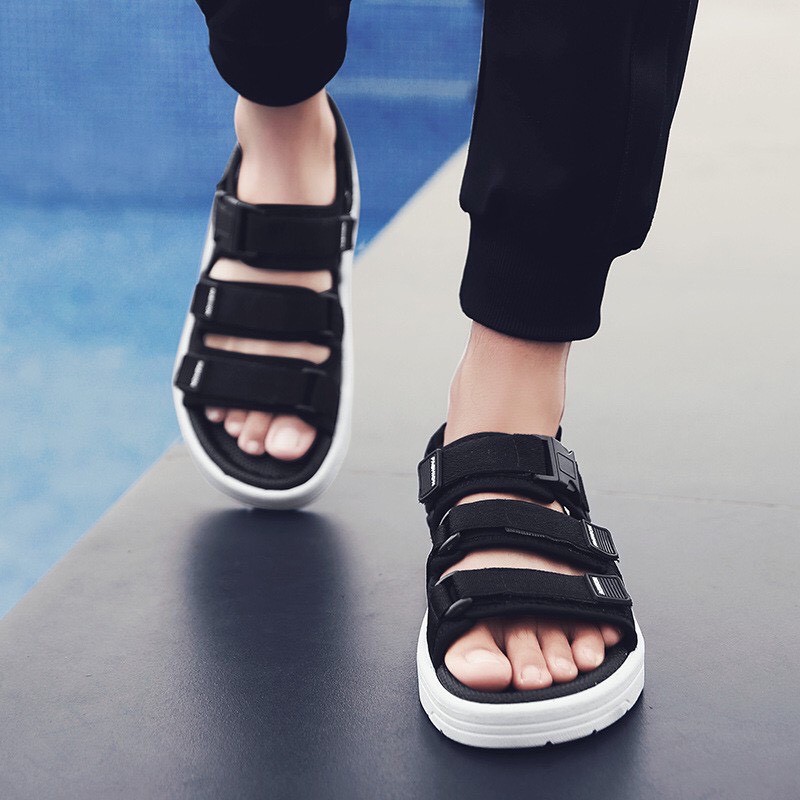 (Free ship toàn quốc) Sandal nam 3 quai khóa bấm ullzang