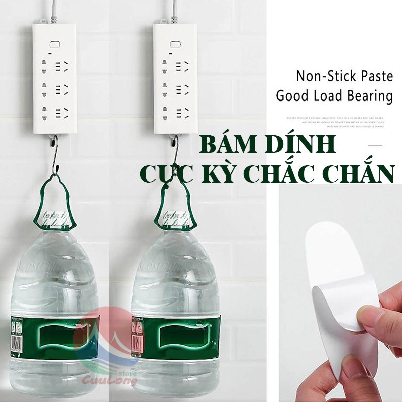 Miếng Dính Tường Chịu Lực Đa Năng, Giá Treo Tường Không Phải Khoan, Tháo Lắp Dễ Dàng, móc treo tường siêu dính chịu lực