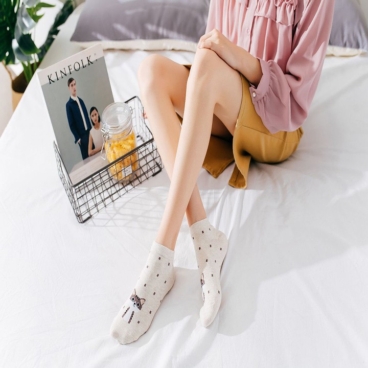 Set 5 đôi tất nữ TG03 chất liệu bền, đẹp, dễ thương