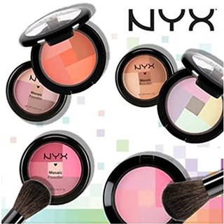 Phấn má đa sắc và Phấn bắt sáng Highlight NYX Mosaic Powder