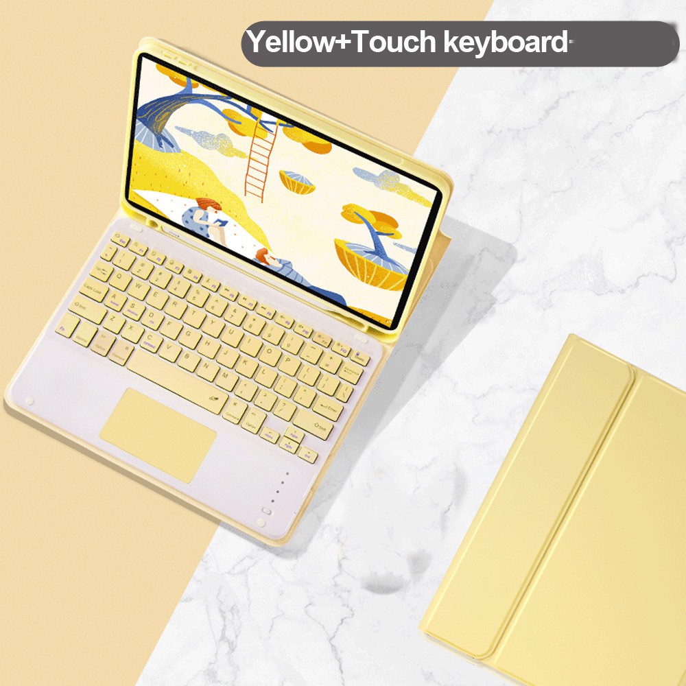 Bao da máy tính bảng chống sốc có giá đỡ & ngăn bút chì + bàn phím không dây cho iPad Pro 11 2020/2018 | BigBuy360 - bigbuy360.vn