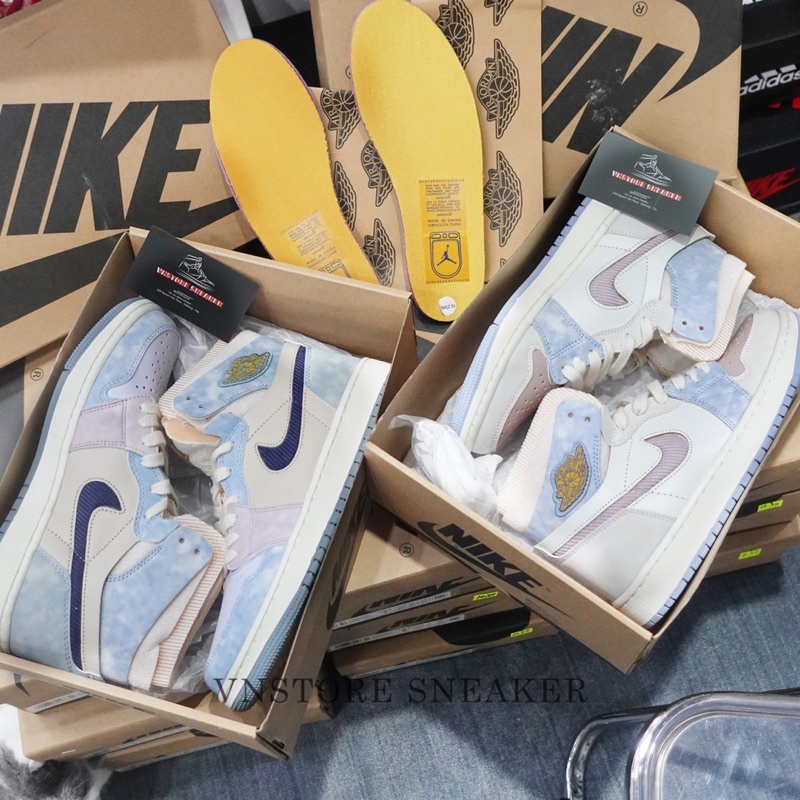 Giày Sneaker Jordan 1 Hight Zom Air CMFT “ Pink Oxfrod/ Celestine Blue” - Bản Best - Vnstoresneaker