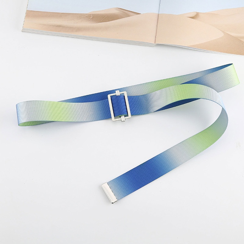 Thắt Lưng Vải Canvas Họa Tiết Kẻ Sọc Hợp Thời Trang