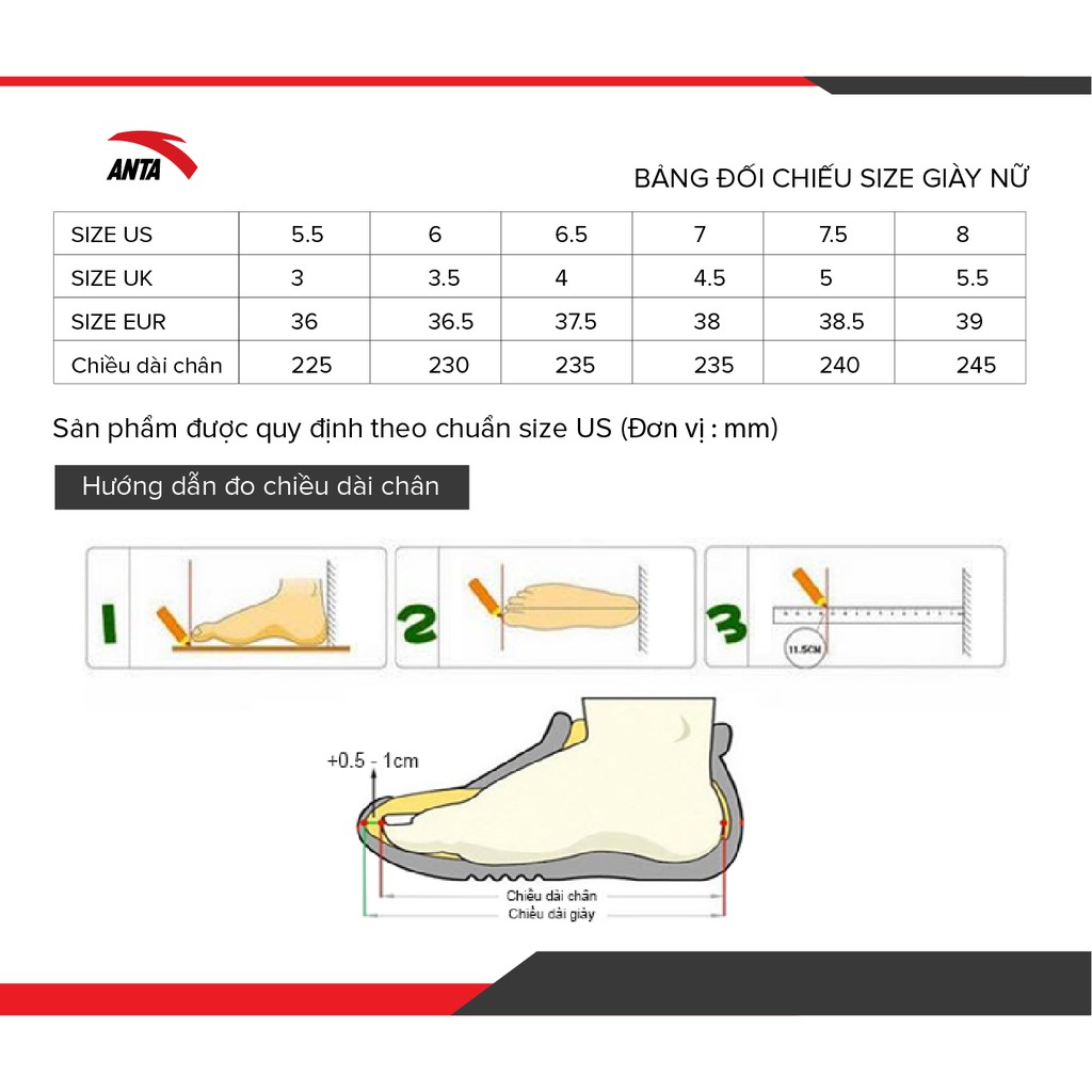 Giày tập thể thao nữ Anta 822027758-3