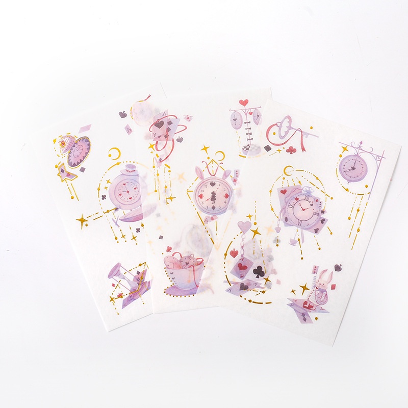 Sticker cute - hình dán trang trí sổ tay - anime -  Thời không huyễn tưởng - 1 Pet x 3 tờ