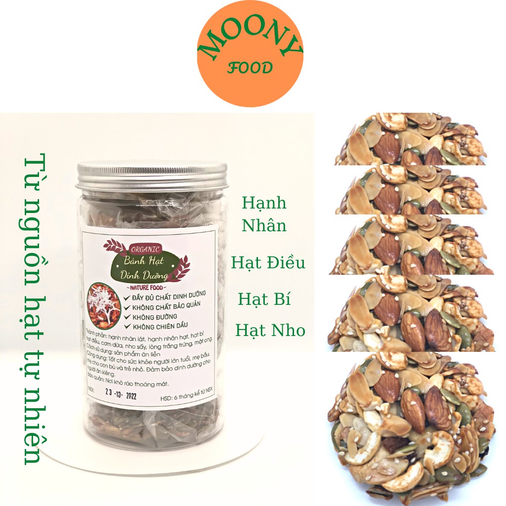 Bánh Ăn Kiêng Hạt Dinh Dưỡng Keto Giảm Cân Healthy Siêu Hạt Granola Hộp 400G