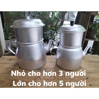 phin pha cà phê ấm pha cà phê nhôm 100 gram có lọc ủ cà phê có ấm và vòi rót tiện lợi cao cấp đảm bảo sử dụng tại nhà