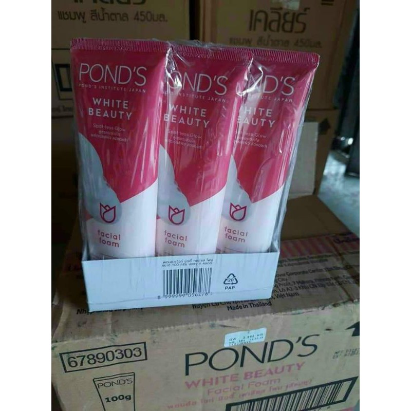 Sữa Rửa Mặt Trắng Hồng Ponds White Beauty 100gr