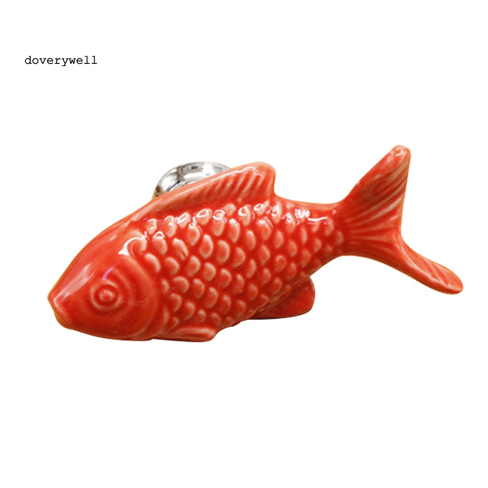 Tay Nắm Cửa Tủ Hình Cá Bằng Gốm