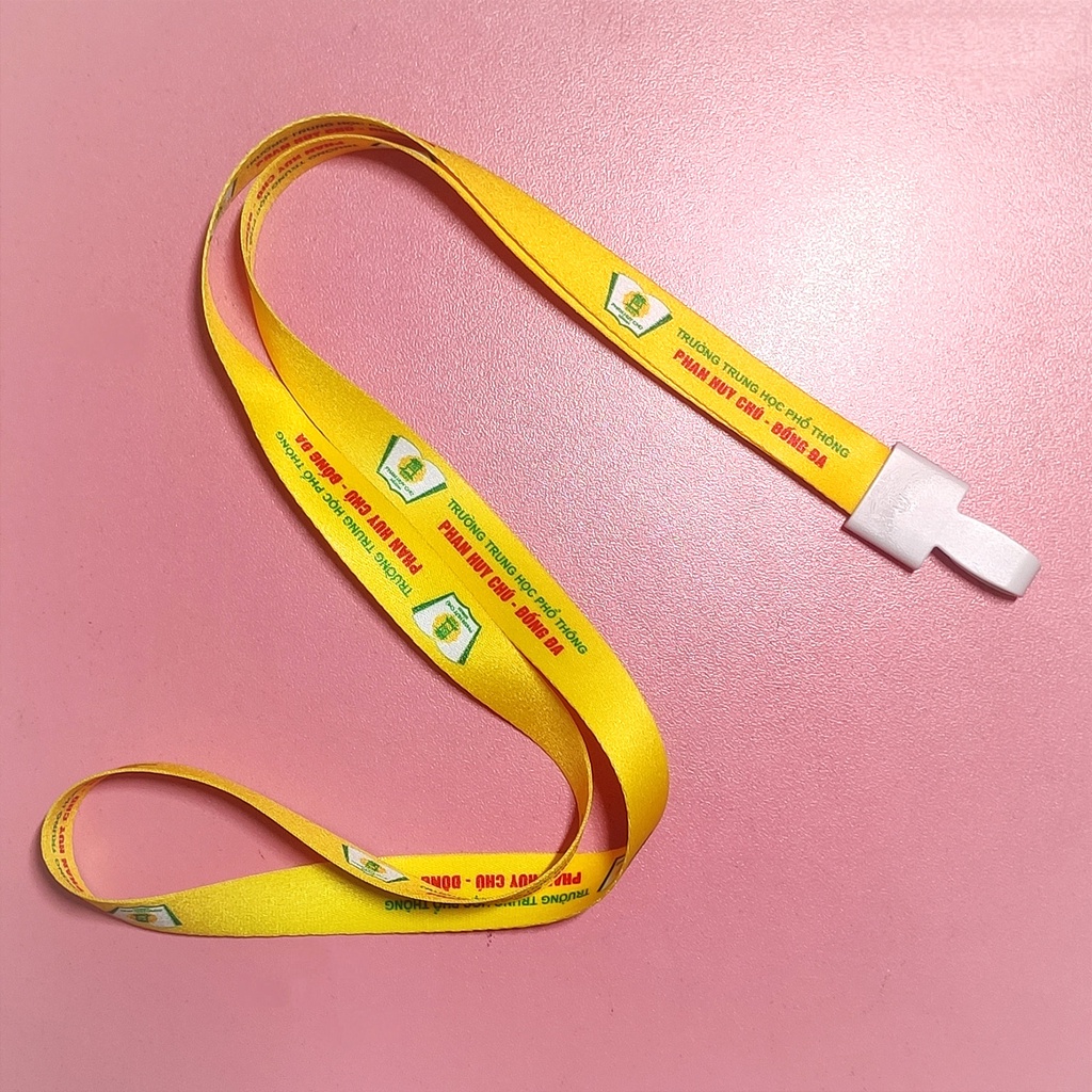 Combo 10 Dây đeo thẻ in logo, nội dung theo yêu cầu.