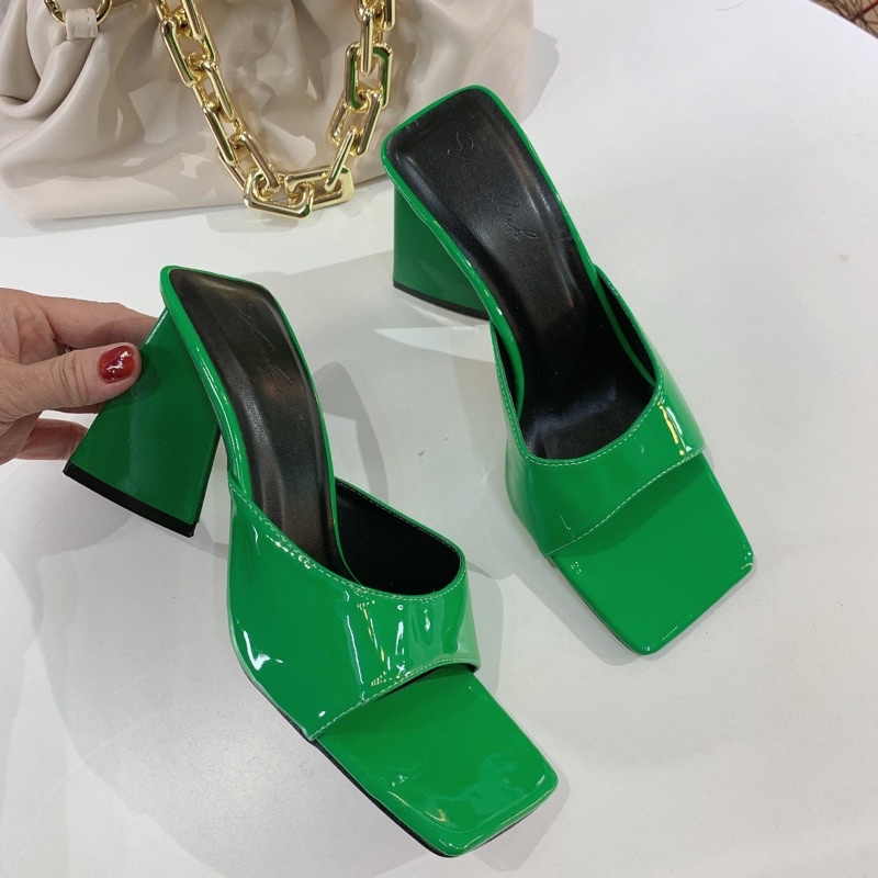 ❤️NEW HOT 2022❤️ Guốc da gót tâm giác 9cm