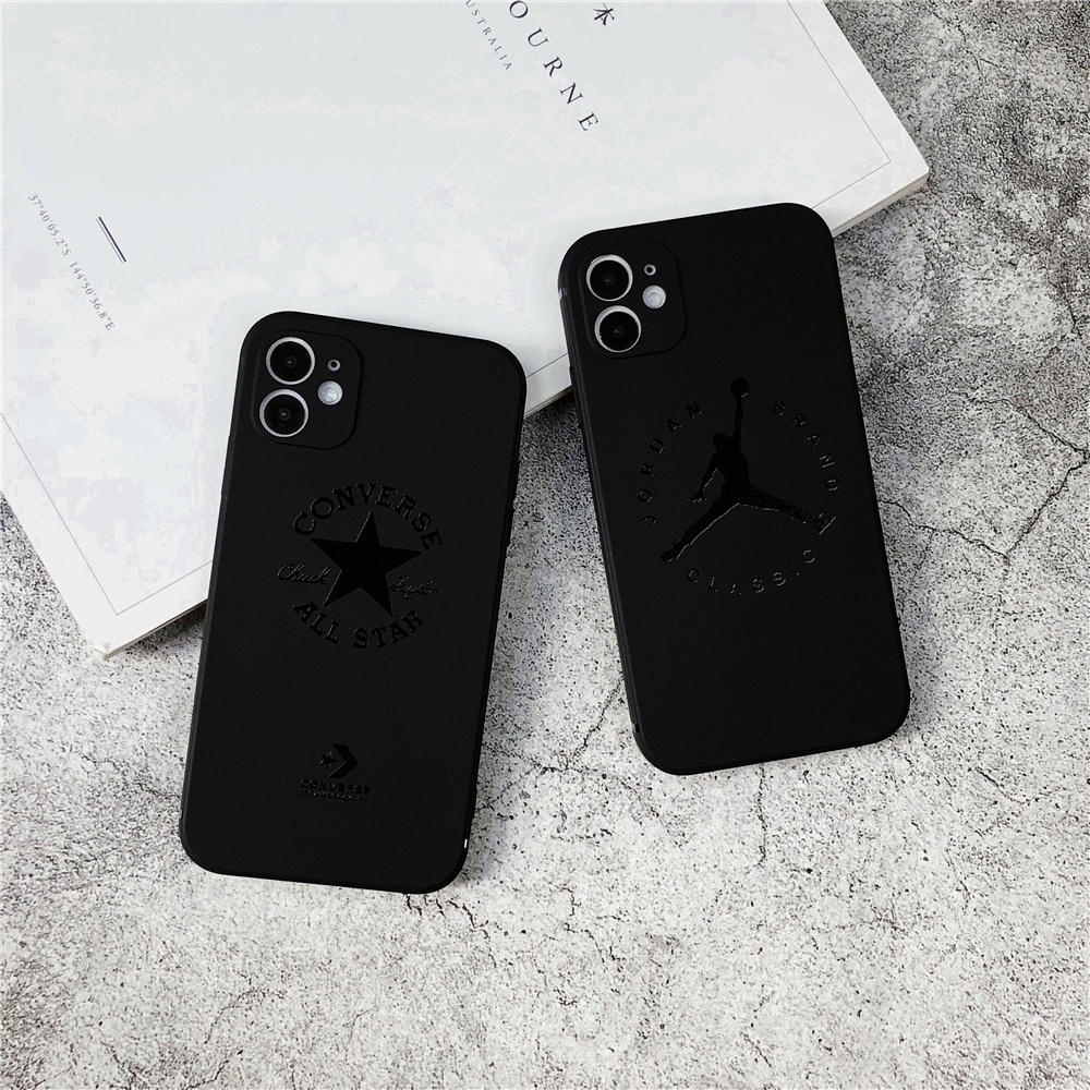Ốp Điện Thoại TPU Mềm In Logo Converse Jordan Cho iPhone 13 pro Max iPhone 12pro Max SE2 11 pro Max X XS XR XSMAX 7 8 Plus