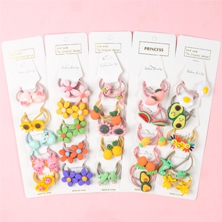 Set 10 dây buộc tóc hoạt hình cho bé