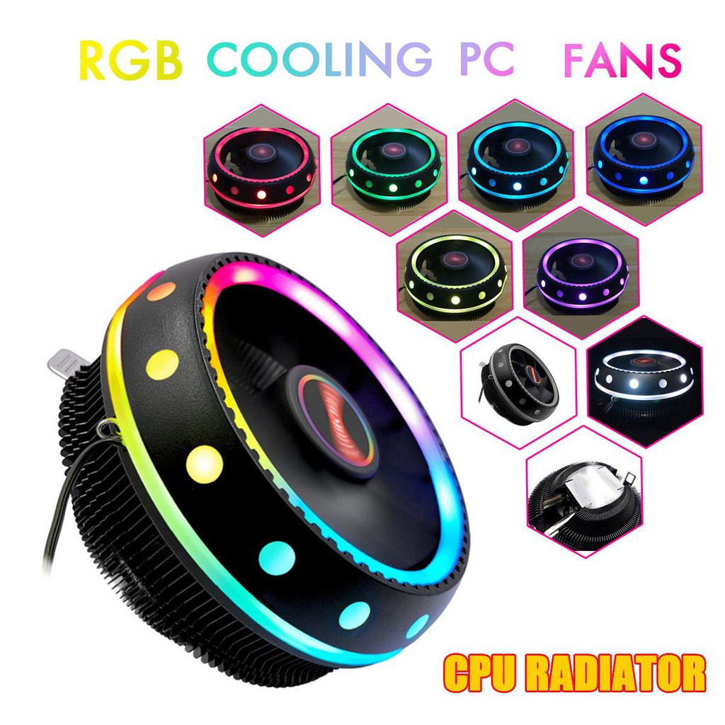 Quạt Tản Nhiệt, Fan CPU Coolmoon UFO X Led RGB( 2 Loại Tự Động Đổi Màu Và Hiệu Ứng Or Màu Cố Định)