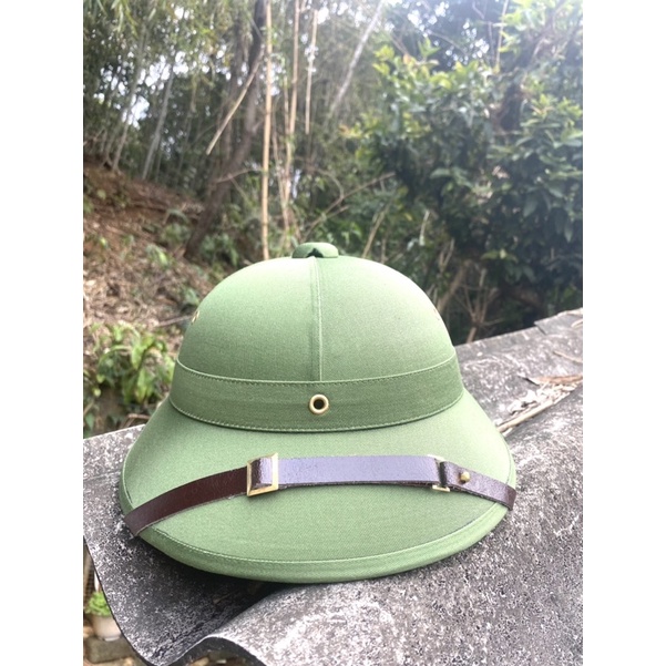 mũ cối cốt phíp lòng vàng vải gabadin chuẩn tàu