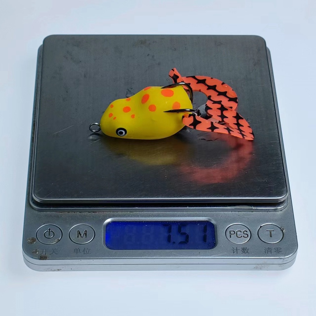 Mồi lure nhái hơi săn mồi cá lóc, cá quả các loại cá ham ăn, nhái hơi 2 chân và có thìa tạo sóng M21
