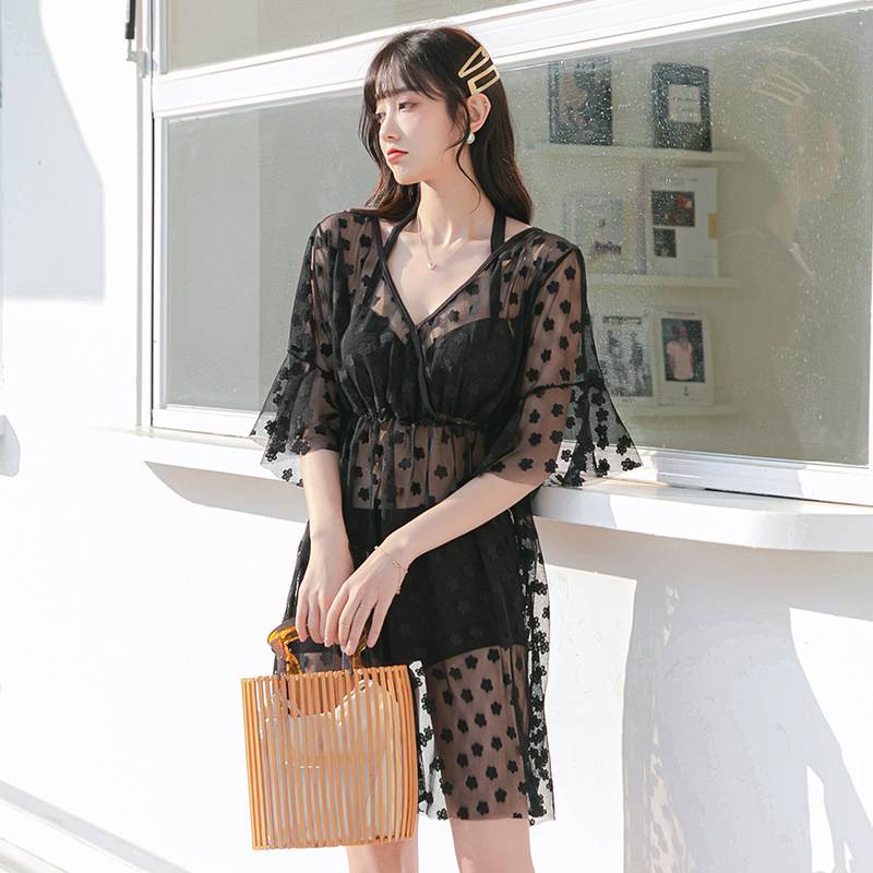 Bộ Đồ Bơi Ba Mảnh Áo Tay Ngắn + Quần Short Màu Trơn Gợi Cảm Hàng Mới Dành Cho Bạn Nữ Ds-038813 2021 | BigBuy360 - bigbuy360.vn