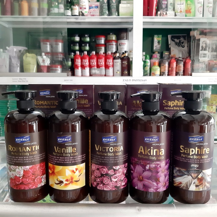 Sữa tắm hương nước hoa cao cấp Riversa Aroma Japan 950 ml