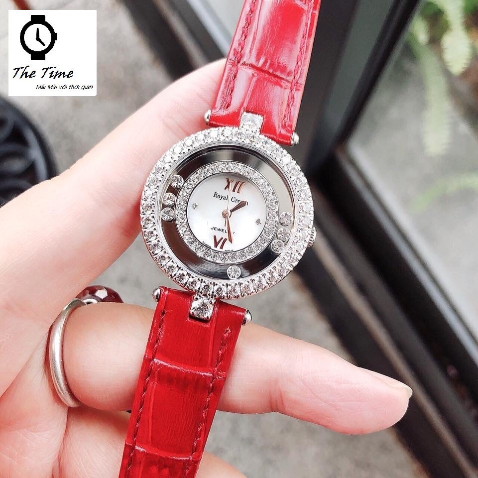 Đồng hồ nữ chính hãng – Đồng hồ da nữ Royal Crown 3628