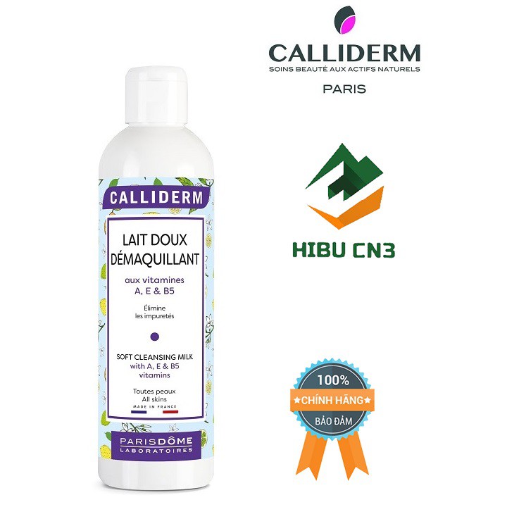 {NHẬP KHẨU TỪ PHÁP} Sữa Tẩy Trang Mềm Mại Với Doux MultiVitamines CALLIDERM 250ml