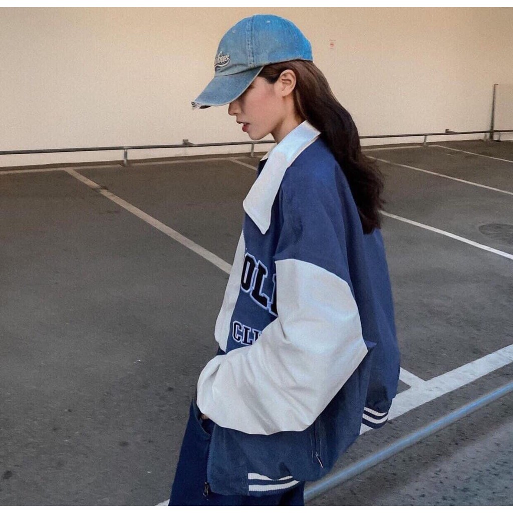 Áo Khoác Nữ, Áo Lông Cừu NY Sọc Tay Kèm Túi Siêu Ấm 3 Màu Hot Hit