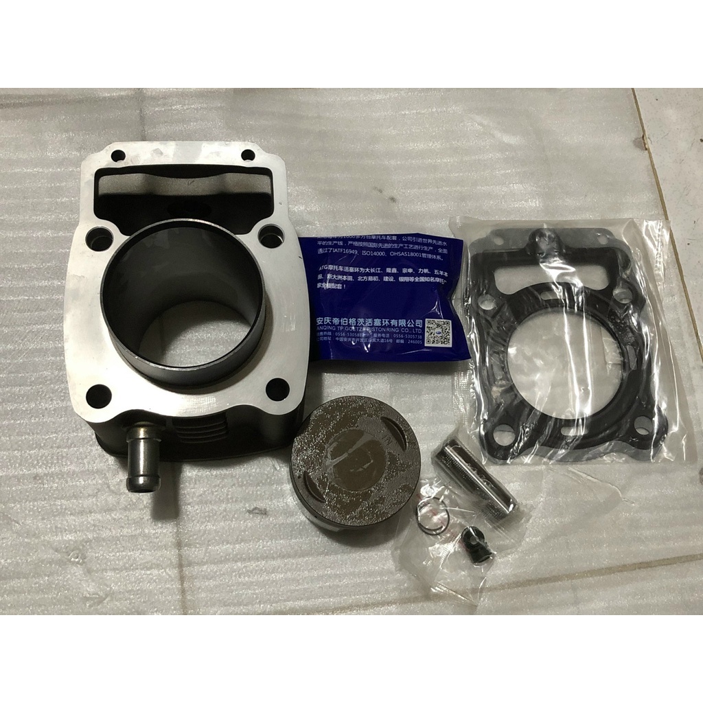 Bộ nòng + piston bạc xe ba gác Yingxiang 250 trơn