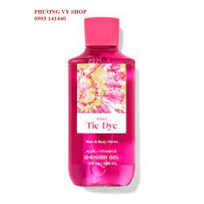 Gel tắm hương nước hoa BBW PINK TIE DYE