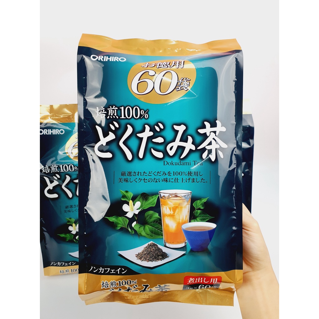Trà diếp cá Orihiro 60 túi lọc Nhật Bản hỗ trợ thanh nhiệt, giải độc