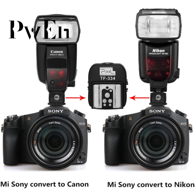 TF-334 Hot Shoe Adapter for Converting Sony Mi A7 A7RII A7II Camera to Canon Nikon Yongnuo Flash