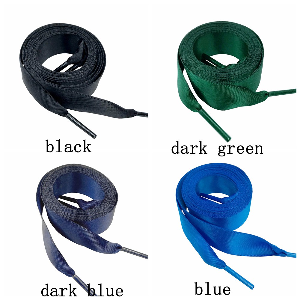 Dây Ruy Băng Cột Giày Thể Thao Bản Rộng 2Cm Rộng 80-100 cm Bằng Vải Satin Cho Người Lớn Và Trẻ Em