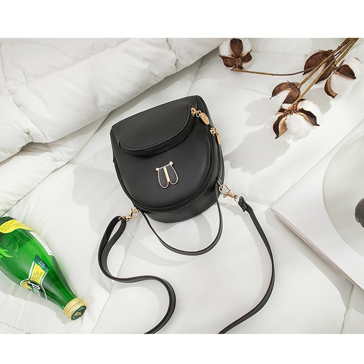 Balo mini kết hợp đeo vai họa tiết tai thỏ TXN146meomeo