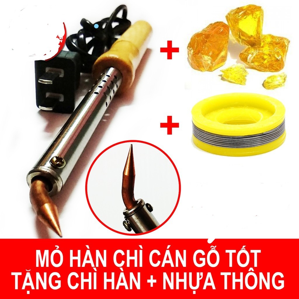 mỏ chì hàn cán gỗ 60w