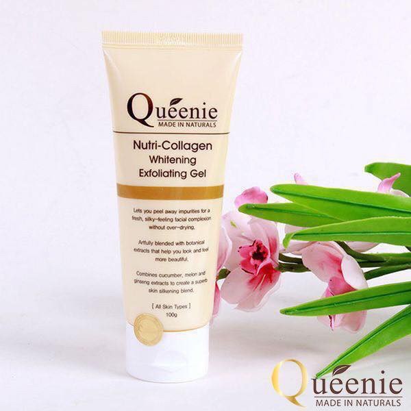 Kem Tẩy Tế Bào Chết - Tẩy Da Chết Mặt Queenie bổ sung Collagen 100ml mờ sẹo, loại bỏ vết thâm , giảm mụn