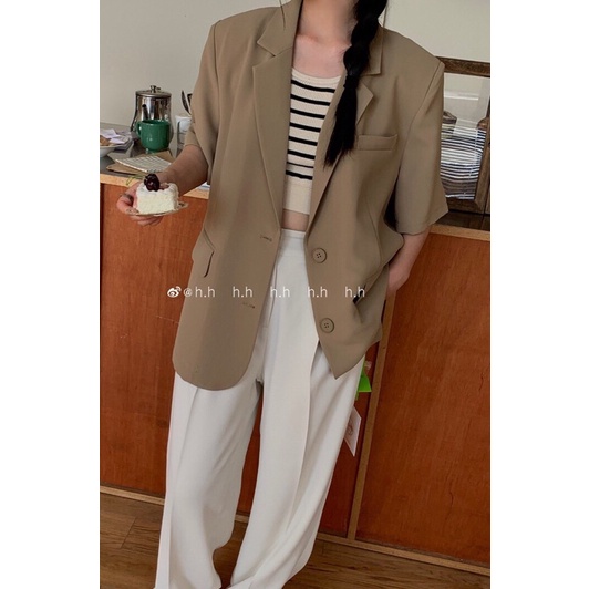 ÁO KHOÁC BLAZER CỘC TAY HÀNG 2 LỚP SIÊU HOT | BigBuy360 - bigbuy360.vn
