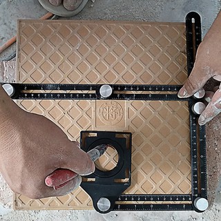 Thước đo góc ốp lát gạch men nhỏ gọn tiện dụng siêu bền - Thước cân sen ốp lát nhà tắm