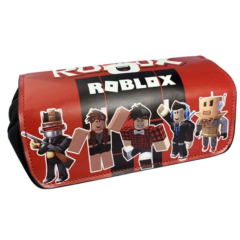 Túi Đựng Bút Bằng Vải Canvas In Hình Roblox Có Khóa Kéo Tiện Dụng