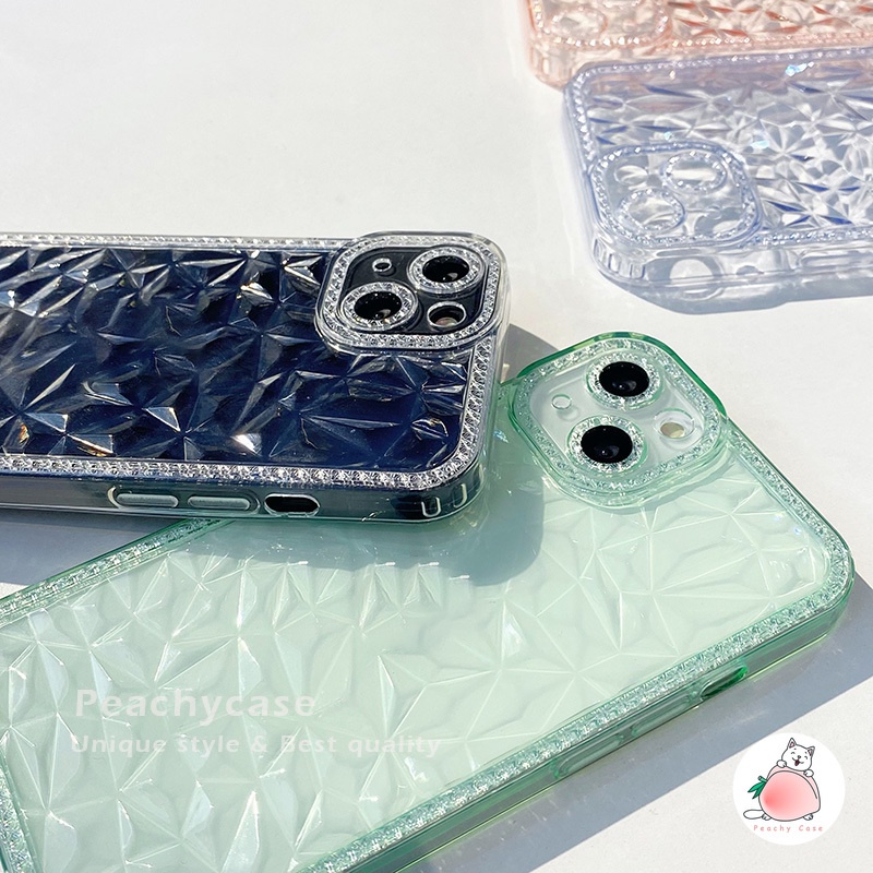 Ốp Điện Thoại TPU Mềm Trong Suốt Họa Tiết Kim Cương Sang Trọng Cho iPhone 13 12 Pro Max 11 Xr Xs Max X 7 8 6 Plus X 6G