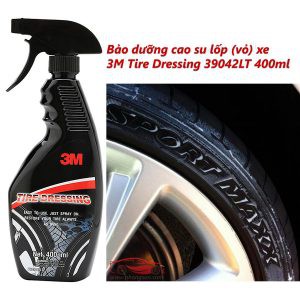 Chai xịt làm sạch, bóng và phục hồi vỏ xe cao su 3M Tire Restorer PN39042LT