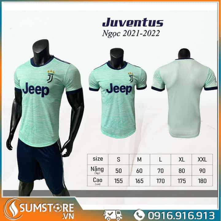 Bộ Đá Banh CLB Juvetút Xanh Ngọc – Đồ Đá Bóng 2021