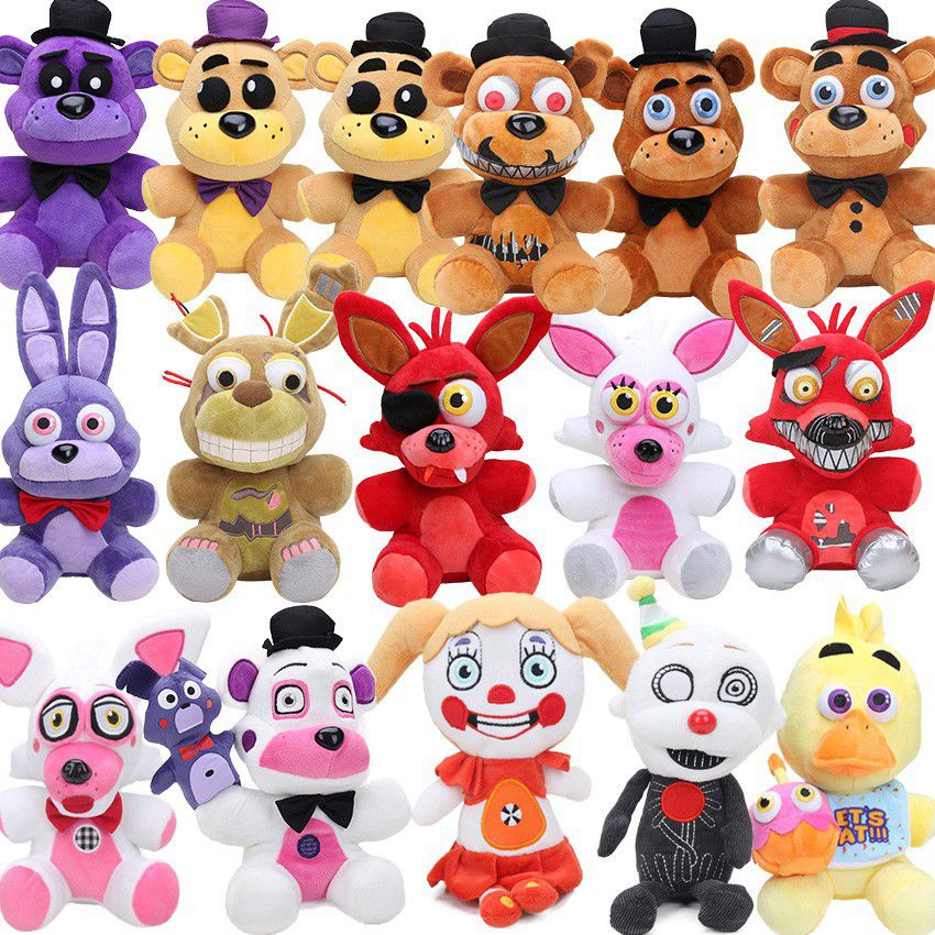 Horror Game Bear Midnight Teddy Bear Plush Toy Five Night's At Freddy Harem Doll