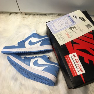 [FULLBOX+BILL] Giày thể thao AIR AIR JORDAN 1 LOW 'UNC' BLUE xanh trắng cổ thấp siêu đẹp