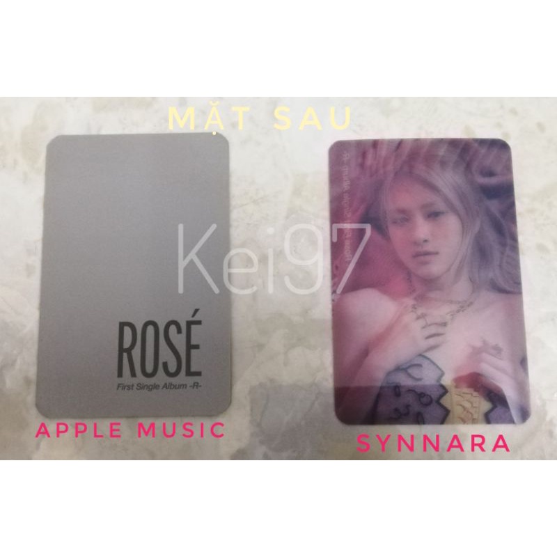 [ CHÍNH HÃNG ] [ CÓ SẴN ] Bộ ảnh Postcard/Photocard Tặng Kèm Khi Đặt Trước Album - R - Rosé