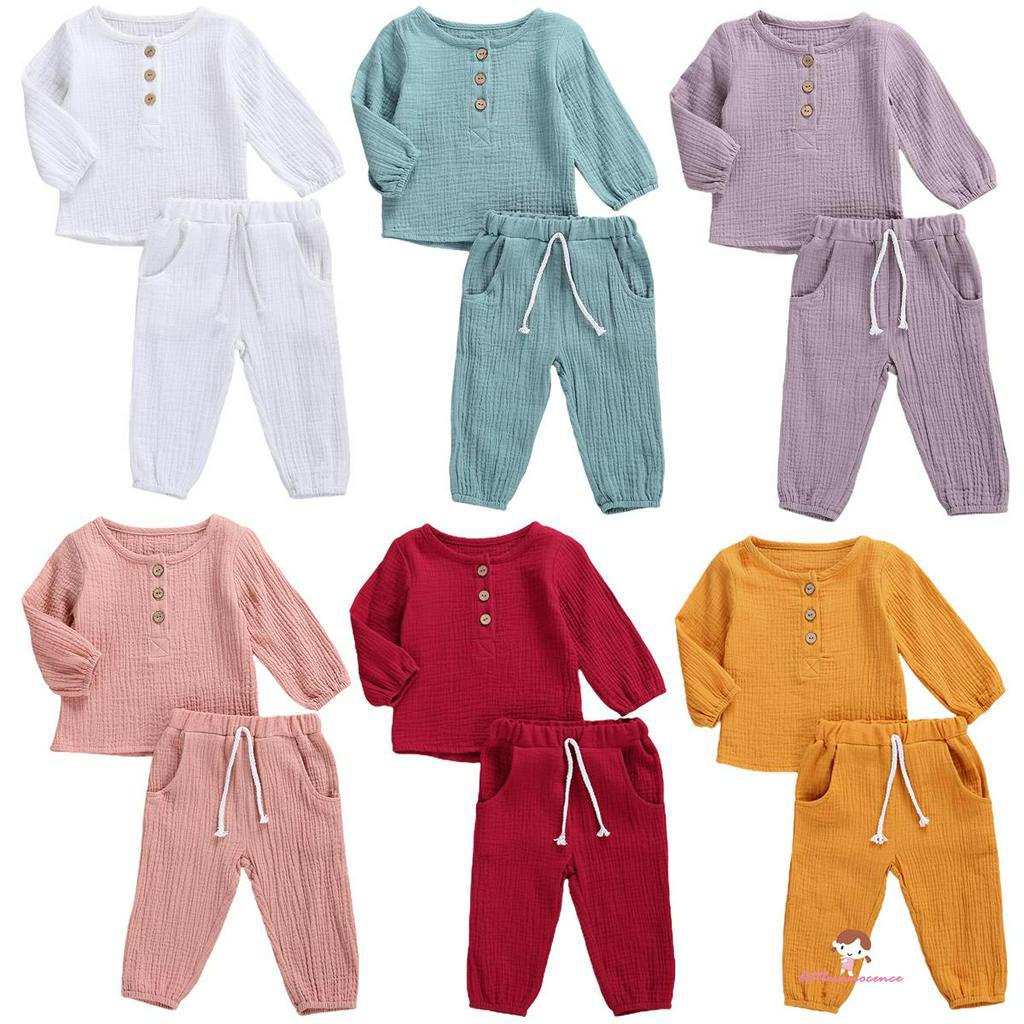Set Đồ Bộ Dài Tay In Họa Tiết Dễ Thương Cho Bé Xzq7-0 - 5 Tuổi