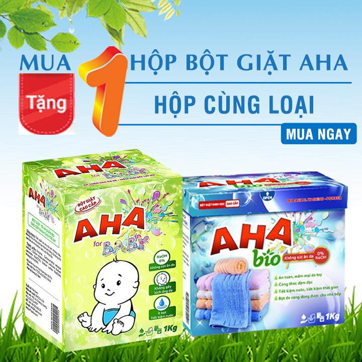 Bột giặt cao cấp AHA 1kg mua 1 tặng 1