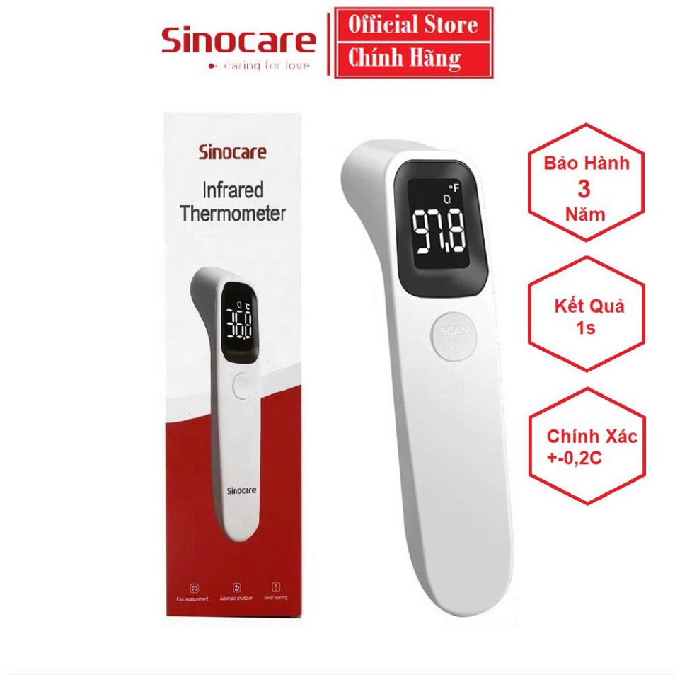 [SIEU SALE] * Nhiệt Kế Hồng Ngoại Đo Trán Chính Hãng Sinocare